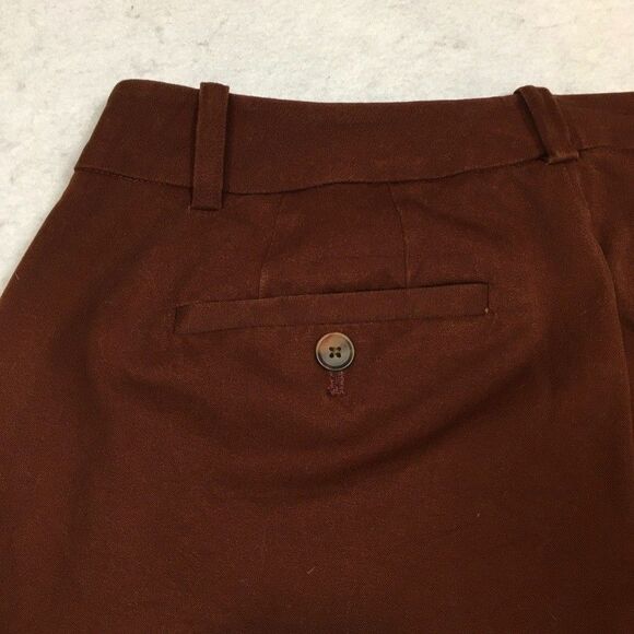 Eddie Bauer Womens 6 Blakely Fit Bootcut Dress Pants Cotton Stretch Burgundy - Picture 15 of 15